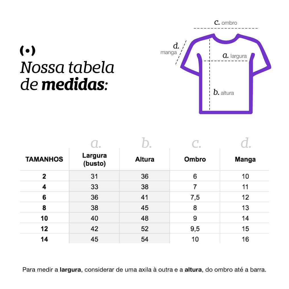 Peitinhas - Camiseta Infantil